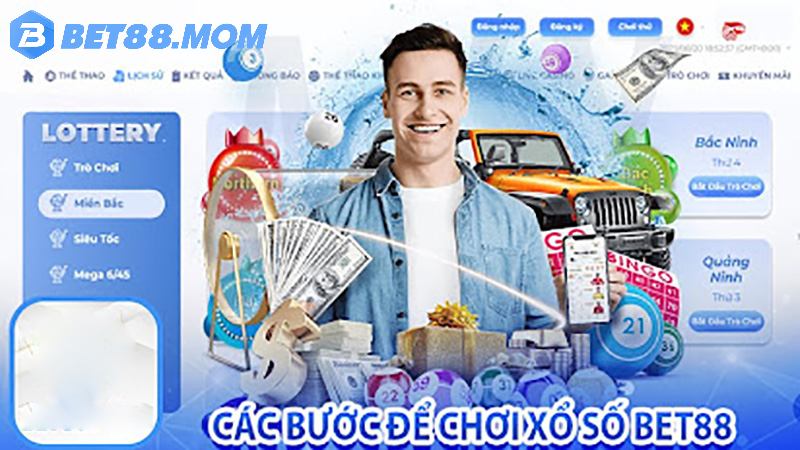 Hướng dẫn chơi xổ số Bet88